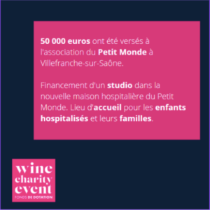 Publication Instagram - Fonds de Dotation de la Wine Charity Event 2021